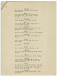 Moe Howard's 9pp. Script of the ''Bert Wheeler Act'' From the Texaco Star Theater Starring Milton Berle, From 1948 -- 8.5'' x 11'' -- Very Good